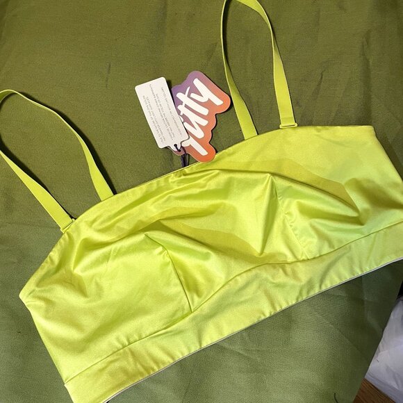 NWT Yitty Yellow Headliner Shaping Open Bust Thong Bodysuit and Bandeau Bra Set - Picture 5 of 10